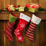 Christmas stocking and gifts