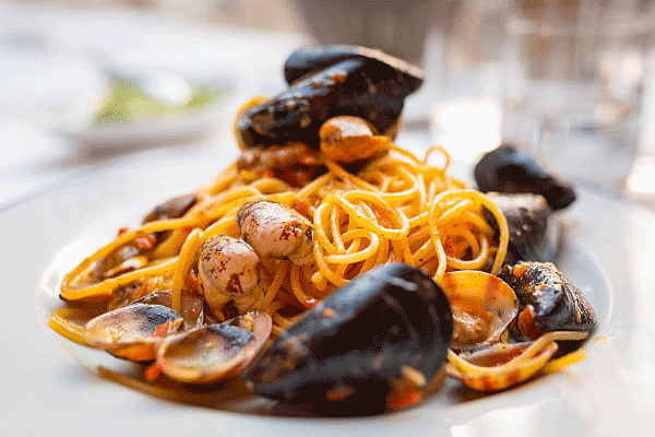 spaghetti con le cozze